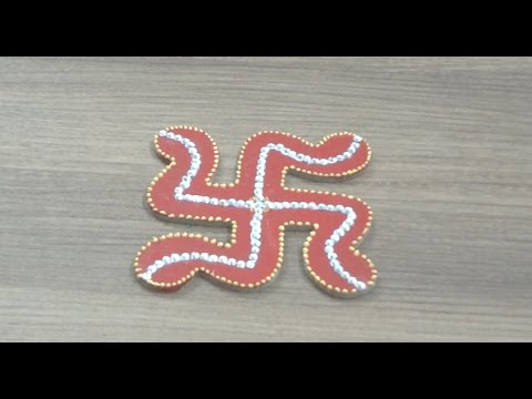 Diy Saathiya Decoration Swastik Simple Steps Youtube