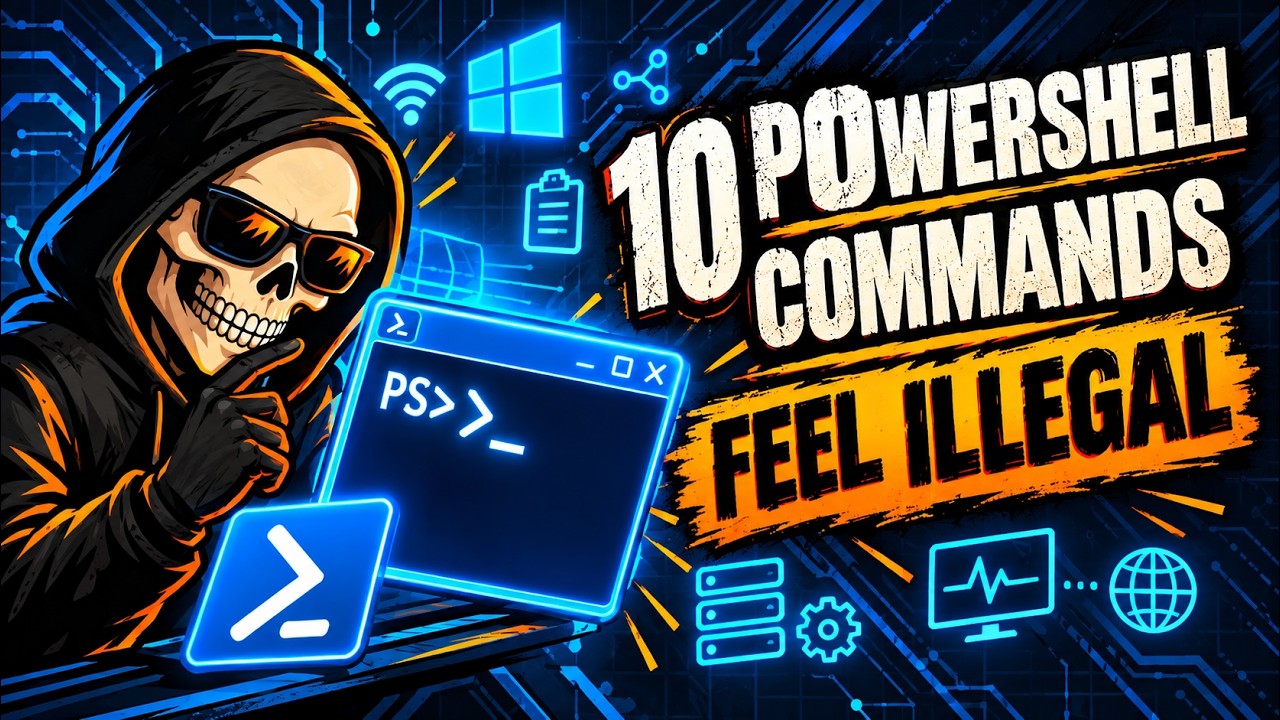 10 PowerShell Commands That Feel Illegal to Know - YouTube
