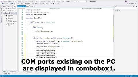 C# Serial Communication (RS-232)