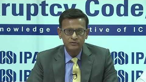 Webinar series on Insolvency and Bankruptcy Code, 2016 BY- CA ANIL GOEL