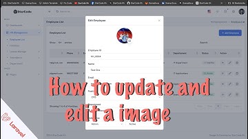 How to Update Employee Photo in Laravel 11 HR App