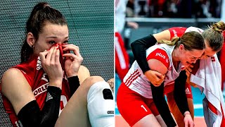 Heartbreaking Volleyball Moments | Injuries | HeadShots | Victory & Loss