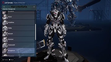 Daemon X Machina: Titanic Scion Arsenal Showcase no DLC.