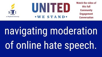 Moderation of online hate speech