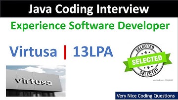 First Round | Java Developer Interview in Virtusa experience