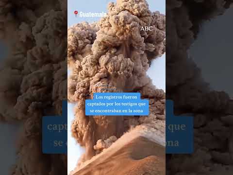 Impresionante erupción del