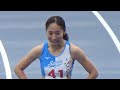 滋賀国スポ陸上2025 成年女子100m 予選 永石小雪 立命館大学