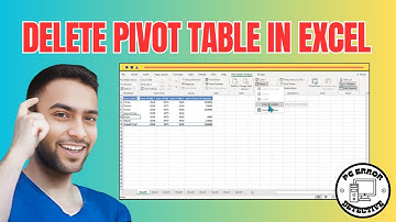 Een draaitabel verwijderen in Excel | Vereenvoudig uw spreadsheets