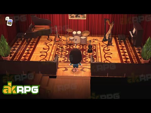 Amazing Music Room (Concert Hall) - Best Animal Crossing New Horizons Interior Design Ideas