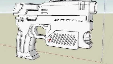 Judge dredd lawgiver 3D model