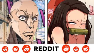 Anime vs Reddit (The Rock Reaction Meme) part #9 