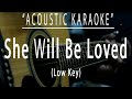 She will be loved - Maroon 5 (Acoustic karaoke)