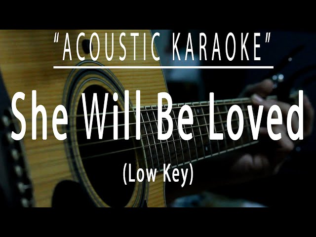 She will be loved - Maroon 5 (Acoustic karaoke) class=