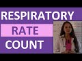 How to Count Respirations | Counting Respiratory Rate | Nursing Skills Video