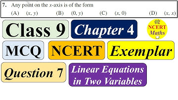NCERT Exemplar | Class 9 Maths Chapter 4 | Question 7 | MCQ | Exercise 4.1 | CBSE | Objective Type