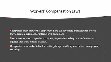 Legal Issues - Training & Development Lecture 8 Part 1