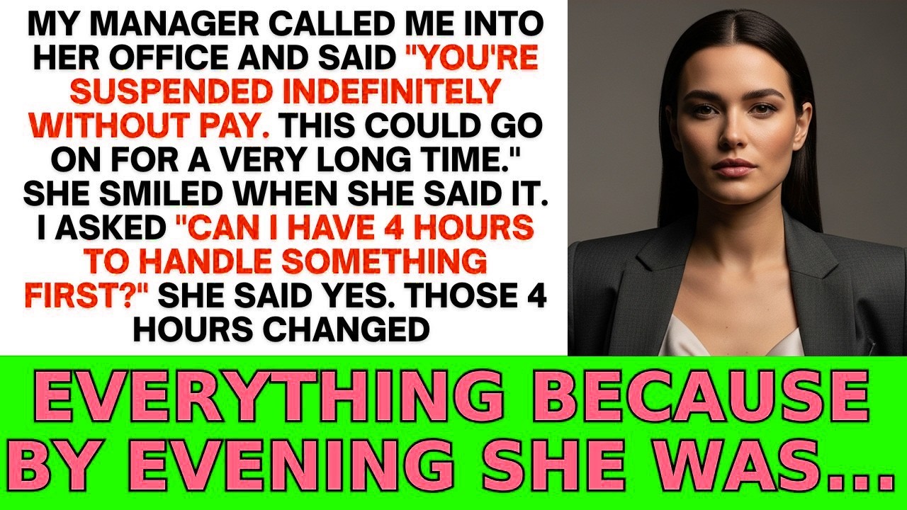 My Manager Suspended Me Indefinitely Without Pay And Said It Could Last A Very Long Time