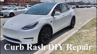 Tesla Model Y Curb Rash Wheel Repair