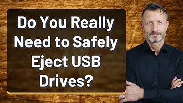 Do You Really Need to Safely Eject USB Drives?