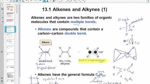 Chapter 13 Unsaturated Hydrocarbons Lesson 1