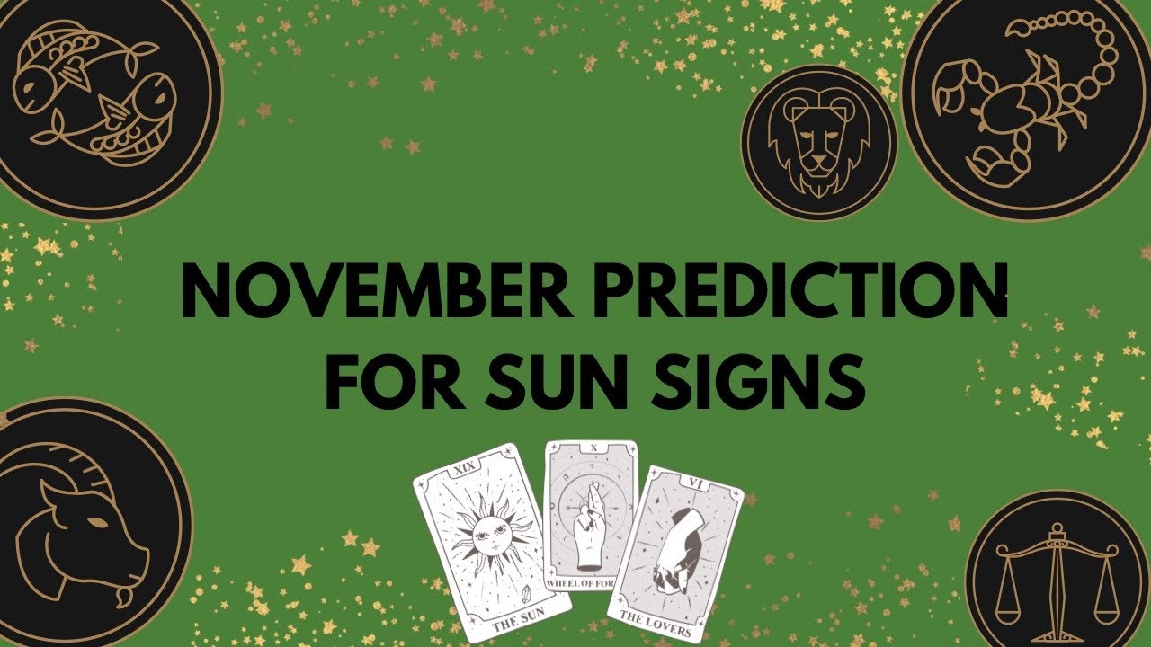 🧿♥️November Prediction for Scorpio Sun Sign #november #prediction # ...