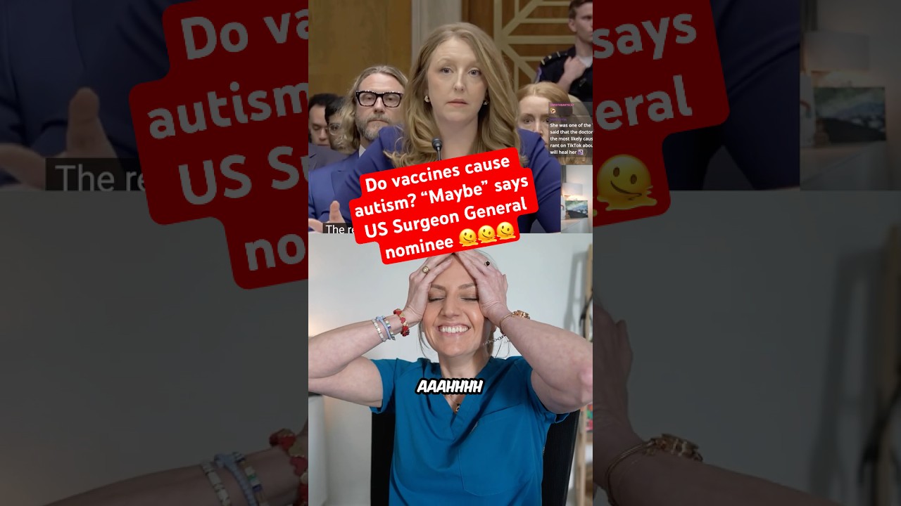 Watch me lose my mind from this vaccines/autism answer by the Surgeon general nominee...