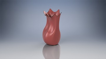 Modeling a Bespoke Flower Vase in Autodesk Inventor | CAD Tutorial & Design Showcase