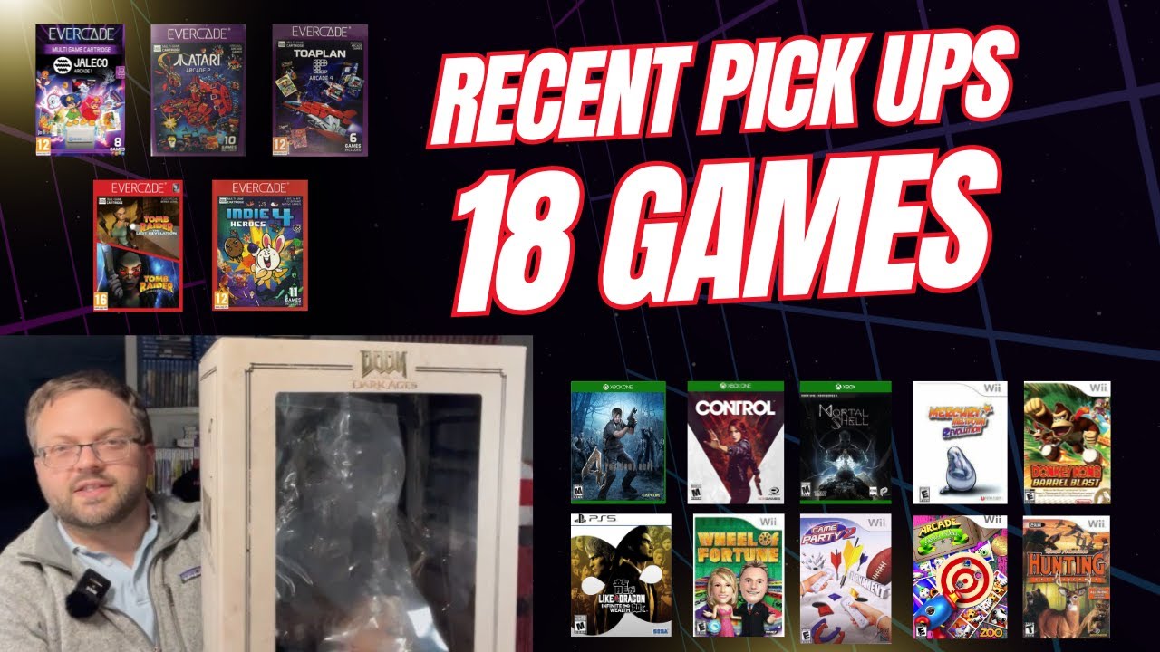Recent Game Pickups - 18 Games for PS5, Xbox, Nintendo Wii and Evercade!!