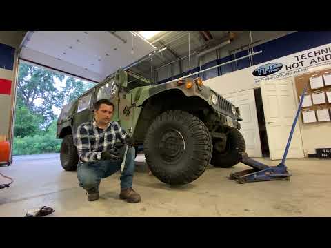 How to change the oil on geared hubs on a HMMWV