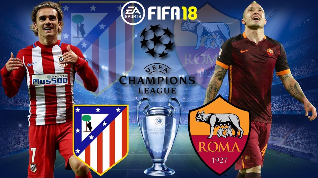 FIFA 18 | Atletico Madrid vs Roma| Champions League 2017/18 | Group