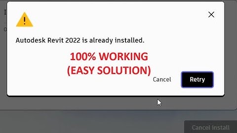 Revit 2022 Is Already Installed Error Fix | Cannot Install Revit 2022 (Windows 10/11)