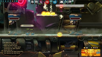 Awesomenauts - Clunk double kill kamikaze style and chucho gets the gold