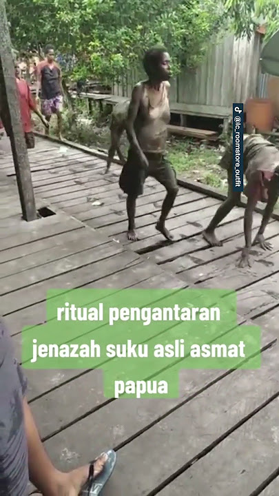 Ritual pengantaran jenazah Suku Asmat Papua #short #shorts #papua #death
