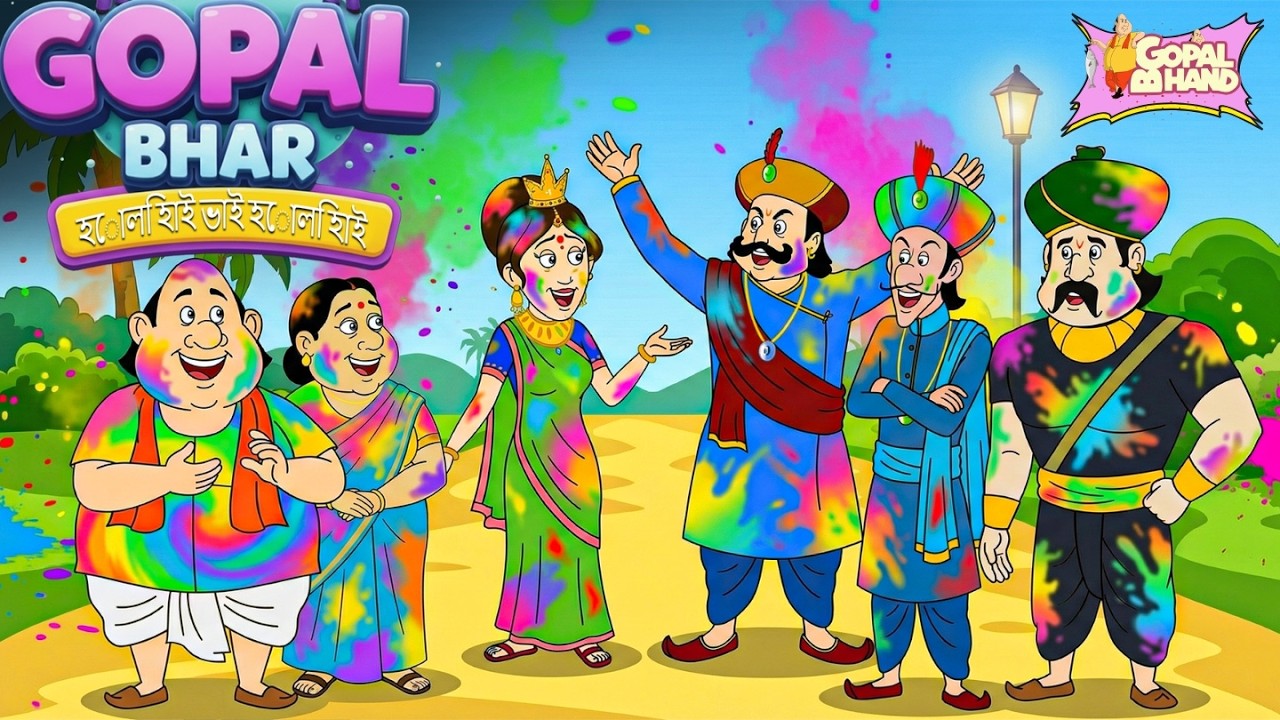 হোলির রঙে মহা কাণ্ড! | Gopal Bhar Movie Chaos Holi Special | Nawab Bahadur vs Mantri 🌈