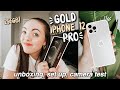 iPHONE 12 PRO UNBOXING, SET UP + CAMERA TEST | Gold, 256GB (Upgrading from 6S to 12 Pro!)