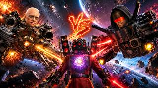 THE FINAL SPACE WAR UPGRADED TITAN SPEAKERMAN VS OBLITERATOR ASTRO!