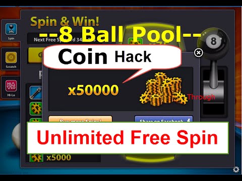 8 Ball Pool Coin Hack through Unlimited Free Spin - 100% ...