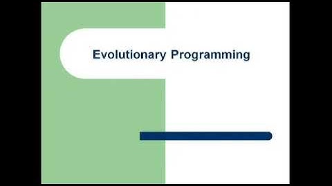 Evolutionary Programming Basics in 10 minutes