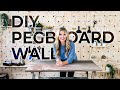 DIY Pegboard Wall - Office Makeover