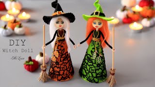 🧙‍♀️ КУКЛА ВЕДЬМОЧКА 🍄🌒🔮 CUTE WITCH DOLL 🧙‍♀️💥