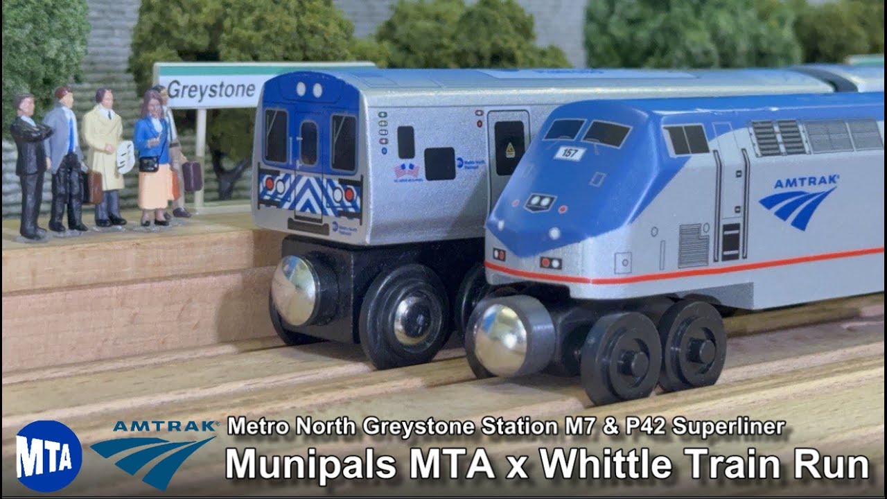 Munipals MTA Metro North M7 x Whittle Shortline P42 Amtrak Greystone Train Run With Superliner