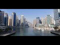 Walking Tour, Dubai Marina, United Arab Emirates. April 2022, 4K 60fps