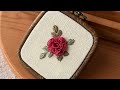 Step by step detailed caston rose embroidery tutorial brazilian rose stitch tutorial for beginners