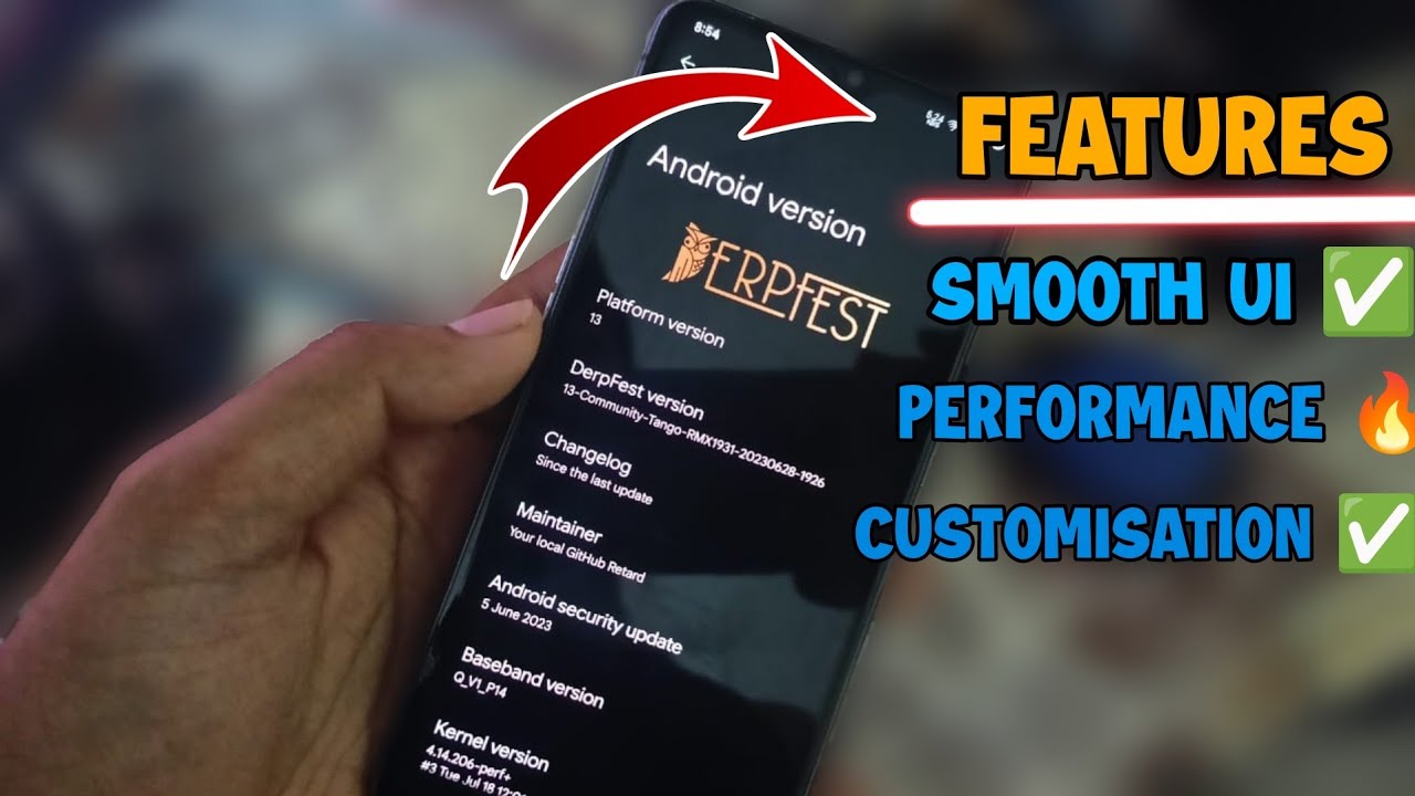 Derpfest Android 13 Rom For Realme X2 Pro by Cyborg 🔥 | Realme X2 Pro ...