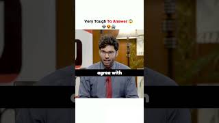 Very Tough To Answer This Question | IAS Mock Interview In English #shorts #upscmockinterview