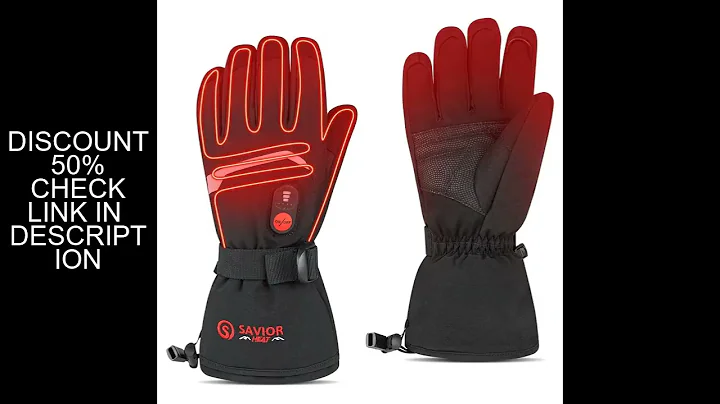 2023 Winter Skiing Heated Gloves Battery Motorcycle Gloves Leather 3 Shift Temperature Control Water