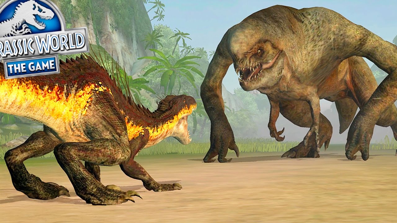 JURASSIC WORLD - Indoraptor deu uma SURRA no D-REX kkkkkk