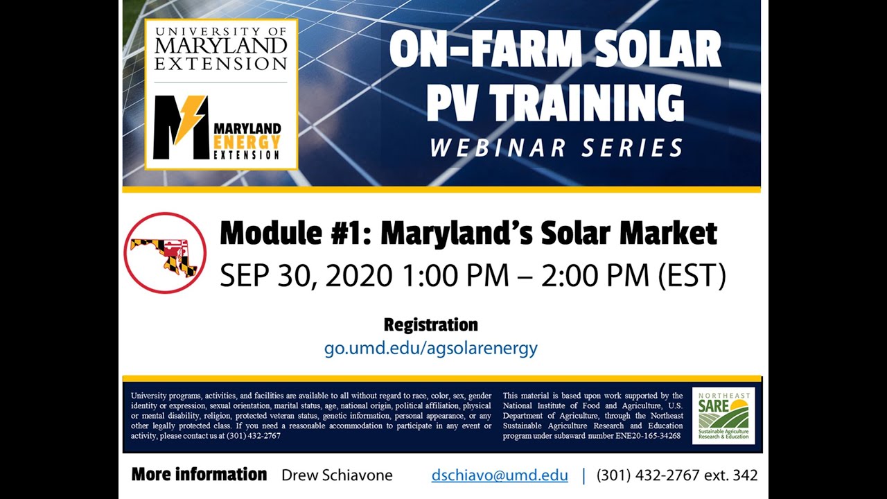 Marylands Solar Industry University of Maryland Extension picture image