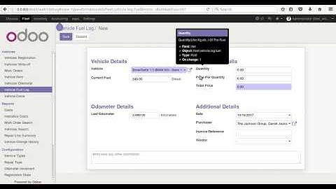 4 Odoo Fleet Vehicle Odometer & Fuel log - SerpentCS