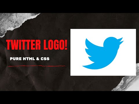 TWITTER LOGO || PURE CSS & HTML